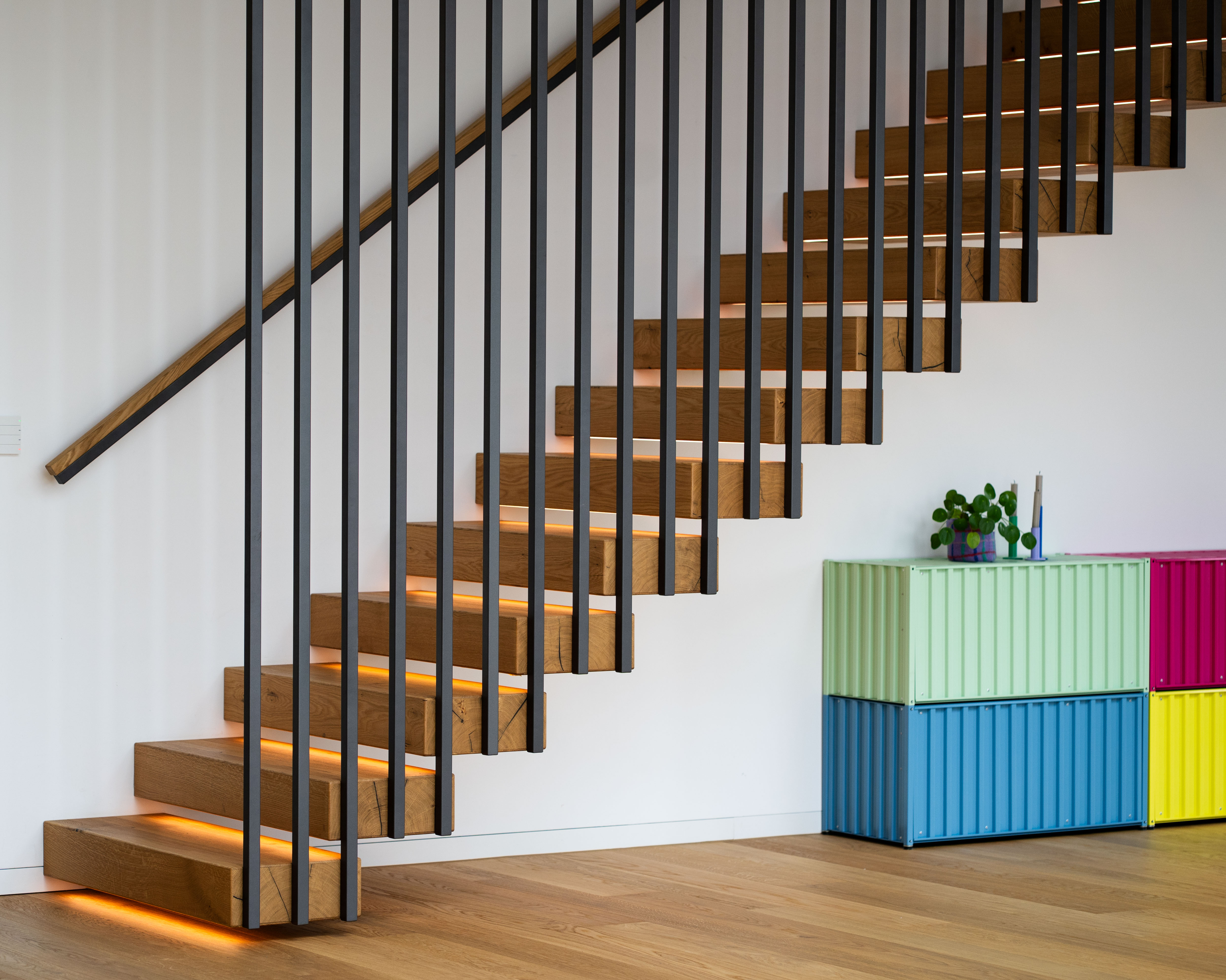 Treppe mit Beleuchtung